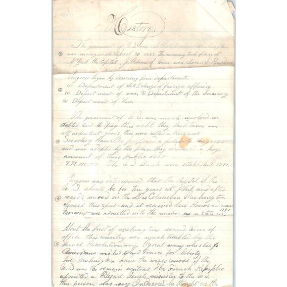 1870s Handwritten Schoolwork Lot P.S. Leaman B. Elmer Leaman Soudersburg PA D23